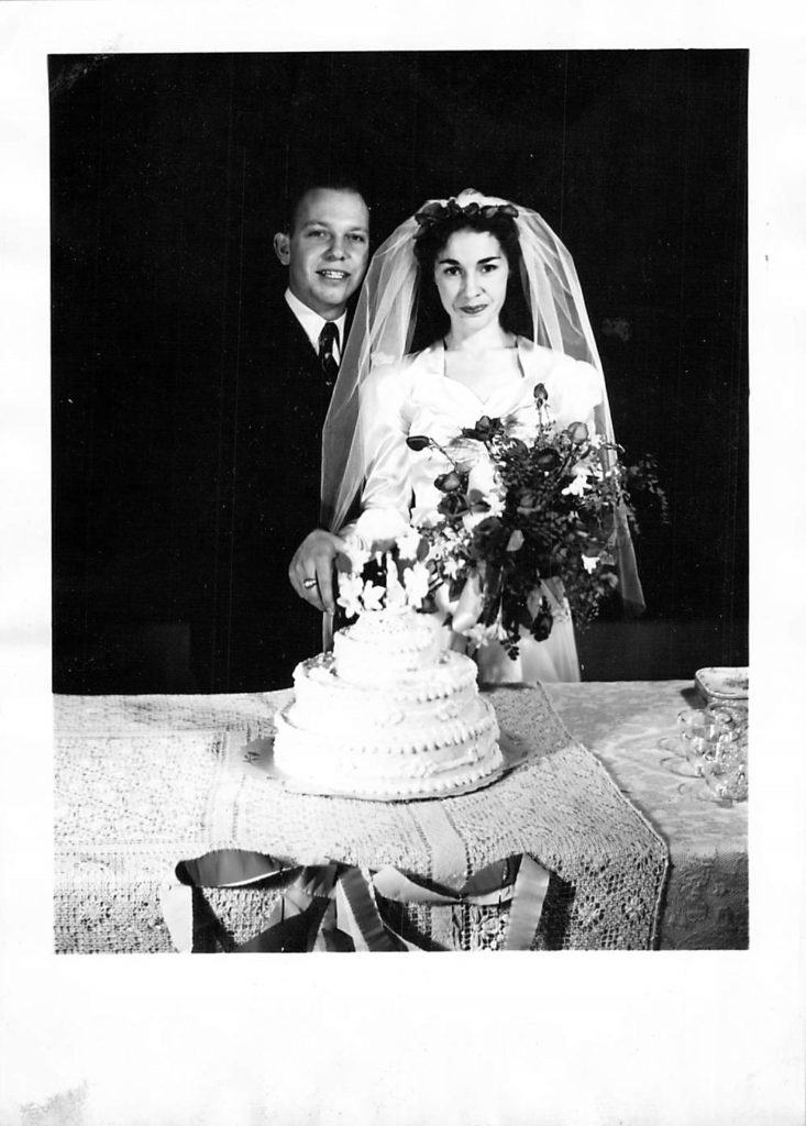 Rachel Pierce married Bearl W. Nichols in El Paso, Texas on December 4, 1945.