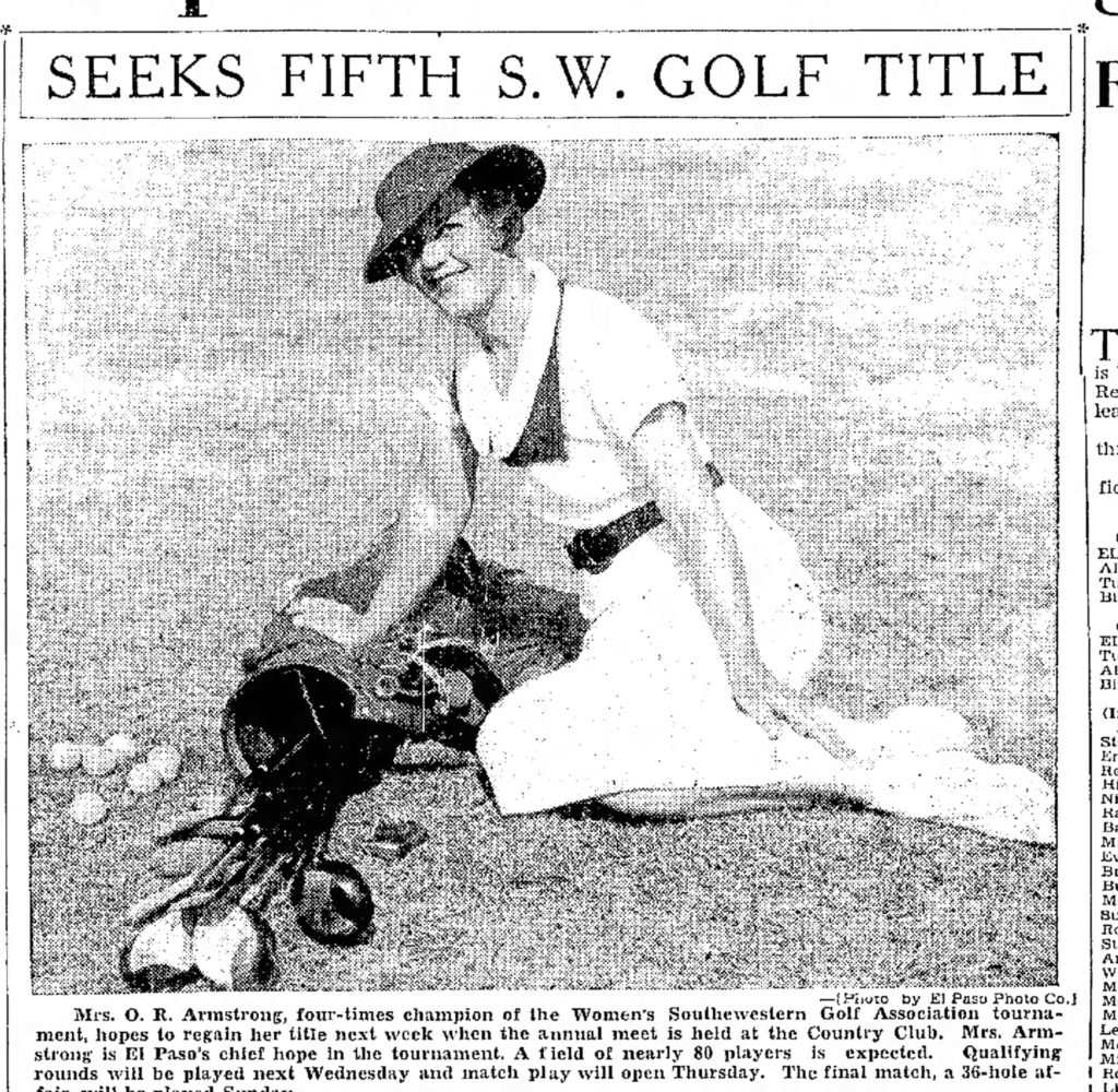El Paso Women Pioneering Athletes Golf El Paso County Historical Society